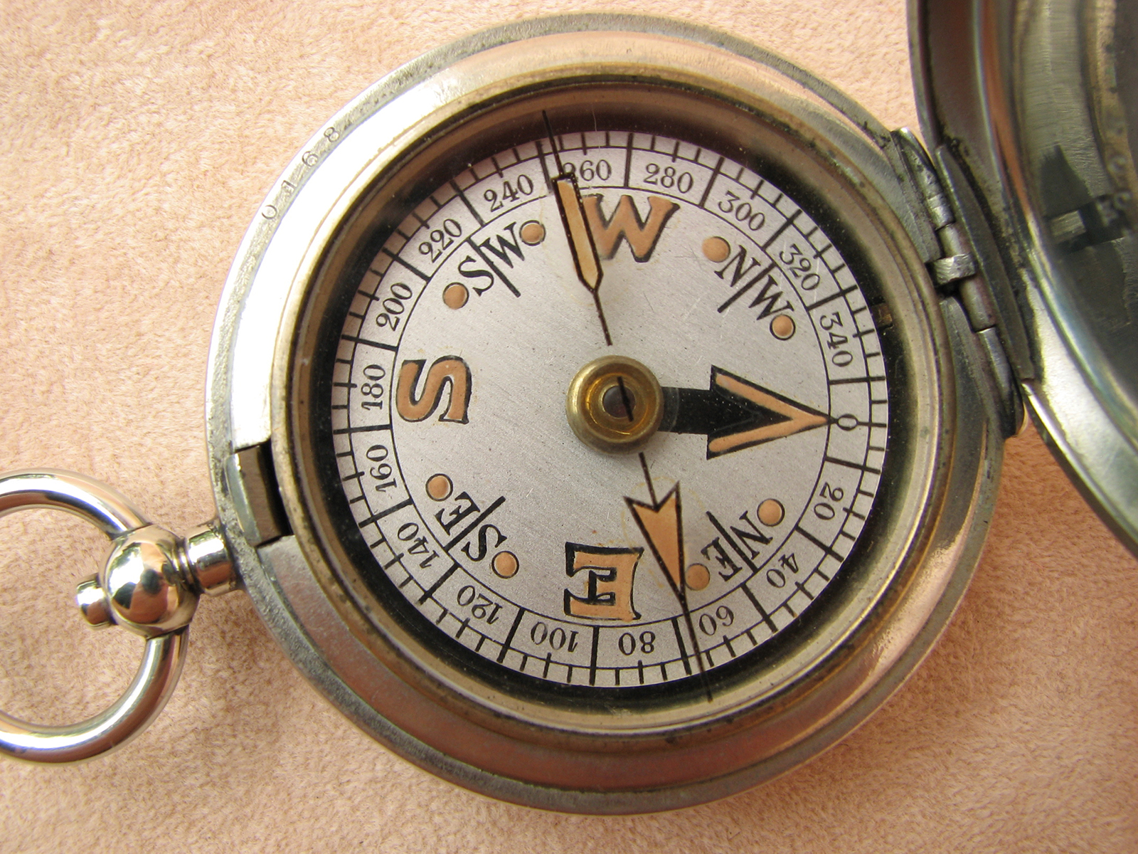 WW1 Military Souvenir compass owned by Major Lensh MBE Egyptian Expeditionary Force